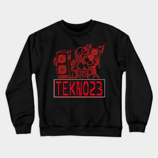 Tekno 23 Robot Crewneck Sweatshirt by T-Shirt Dealer